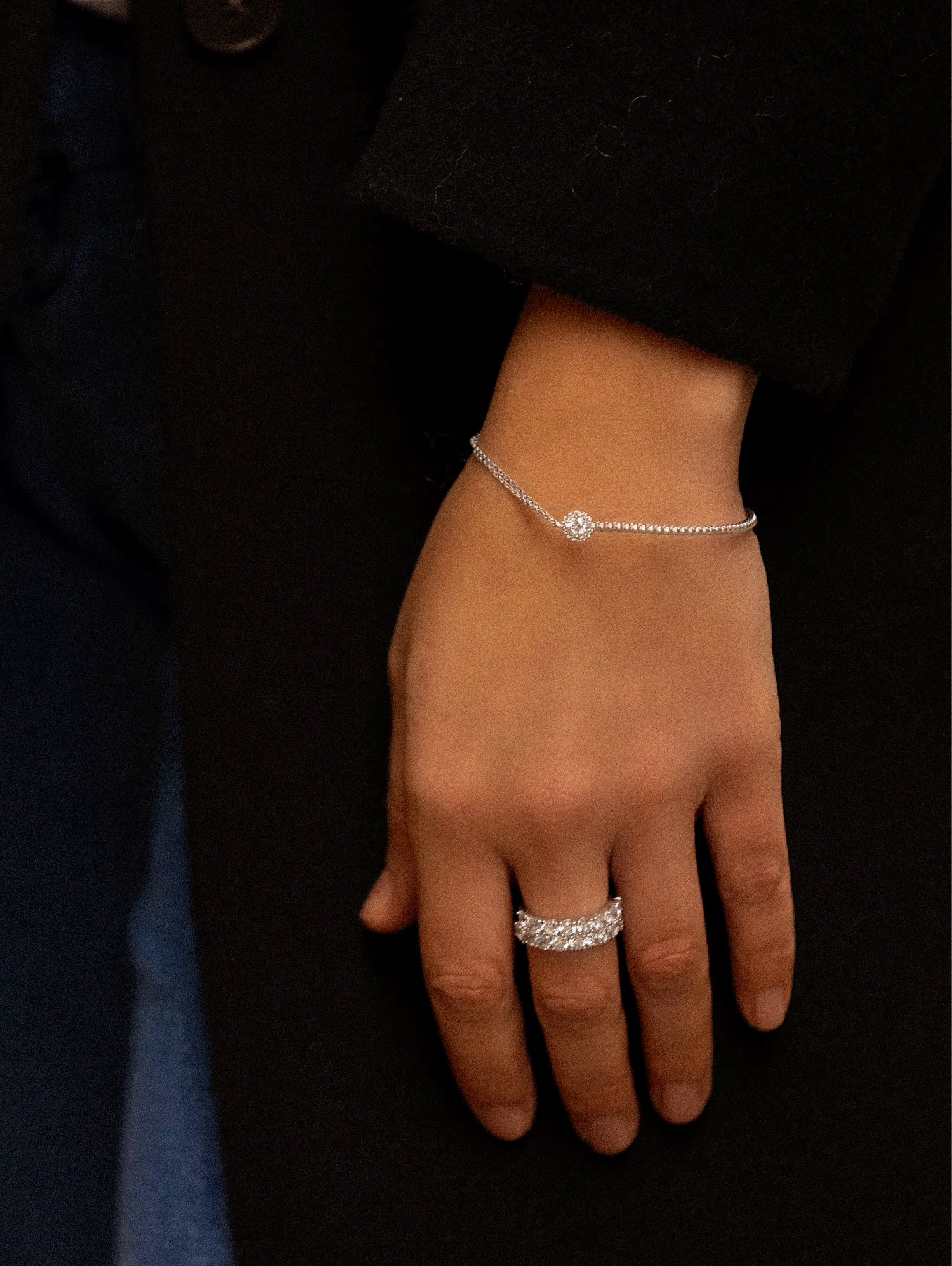 Bracelet en argent 925 et zircon Maison Lissia
