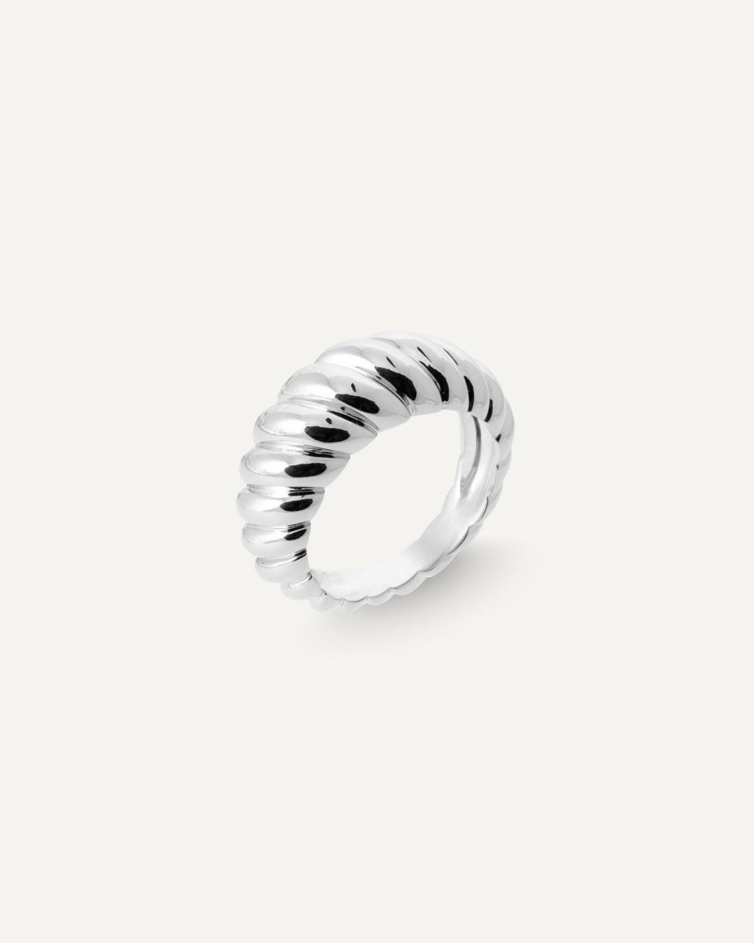 bague croissant argent recyclé maison lissia