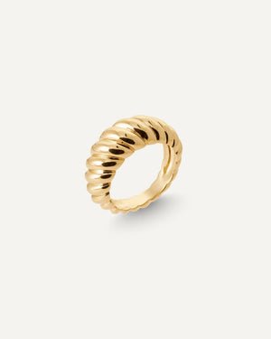 bague croissant plaqué or recyclé maison lissia