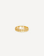 bague fine en plaqué or recyclé