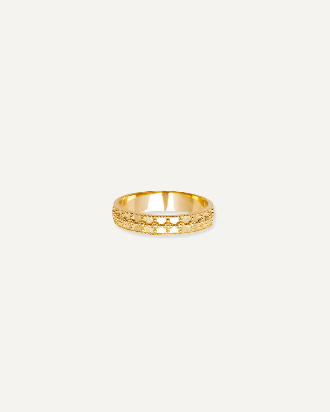 bague fine en plaqué or recyclé