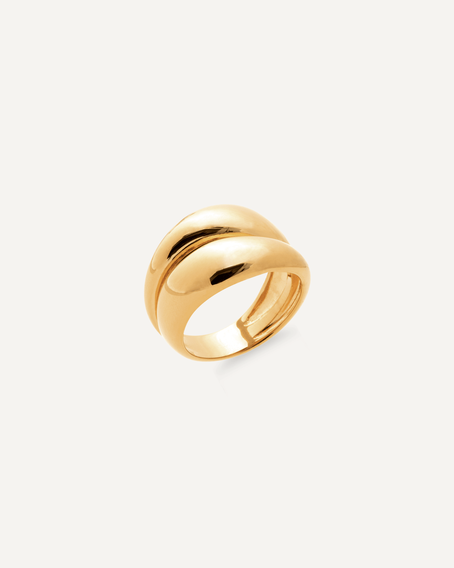 Bague iconique en plaqué or