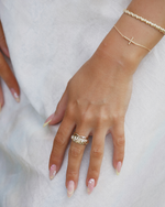 Bague fine avec zircon blanc vendome | Maison Lissia