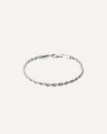 Bracelet maille torsadée pour homme en acier inoxydable 