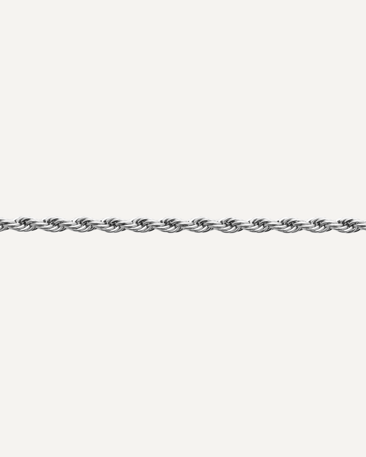 Bracelet pour homme torsadée en acier inoxydable argenté