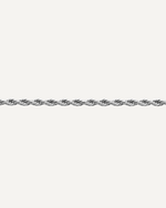 Bracelet pour homme torsadée en acier inoxydable argenté