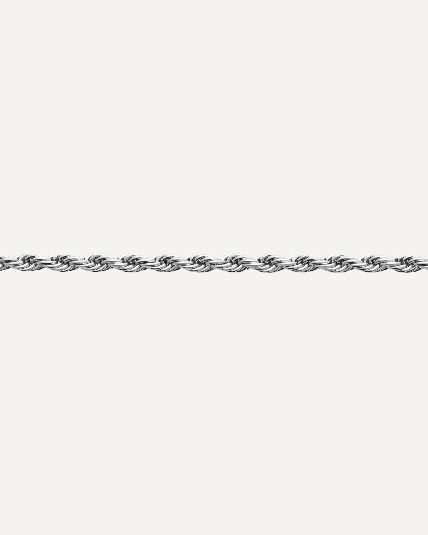 Bracelet pour homme torsadée en acier inoxydable argenté