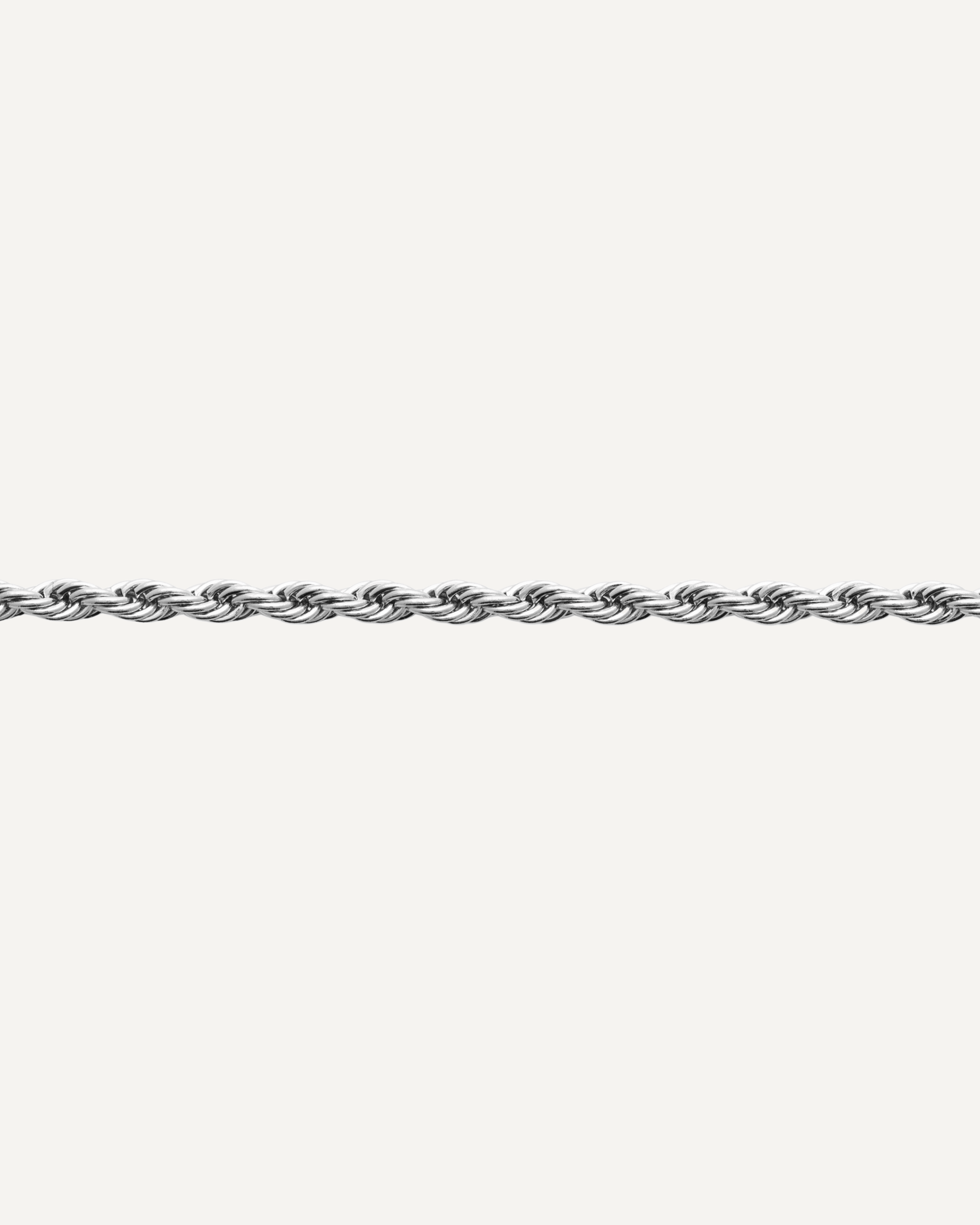 Bracelet pour homme torsadée en acier inoxydable argenté