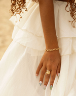 Bracelet en plaqué or pour femme