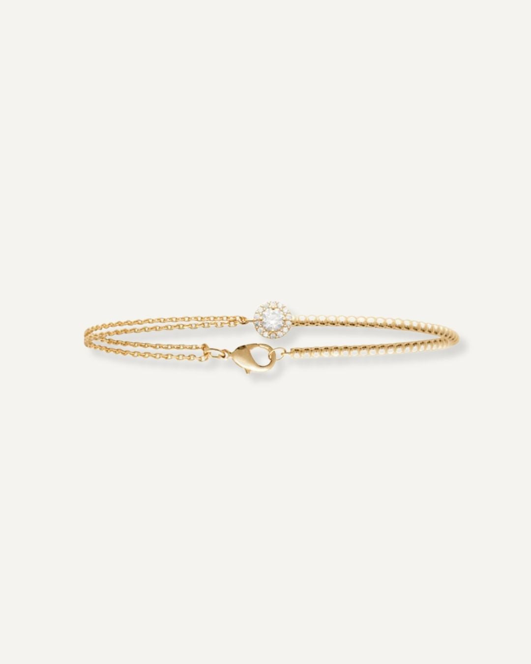 Bracelet en plaqué or recyclé maison lissia