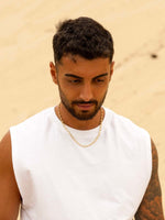 Collier grain de cafe pour homme plaqué or
