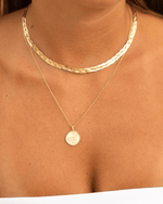 Superposition de collier en plaqué or 18 carats pour femme