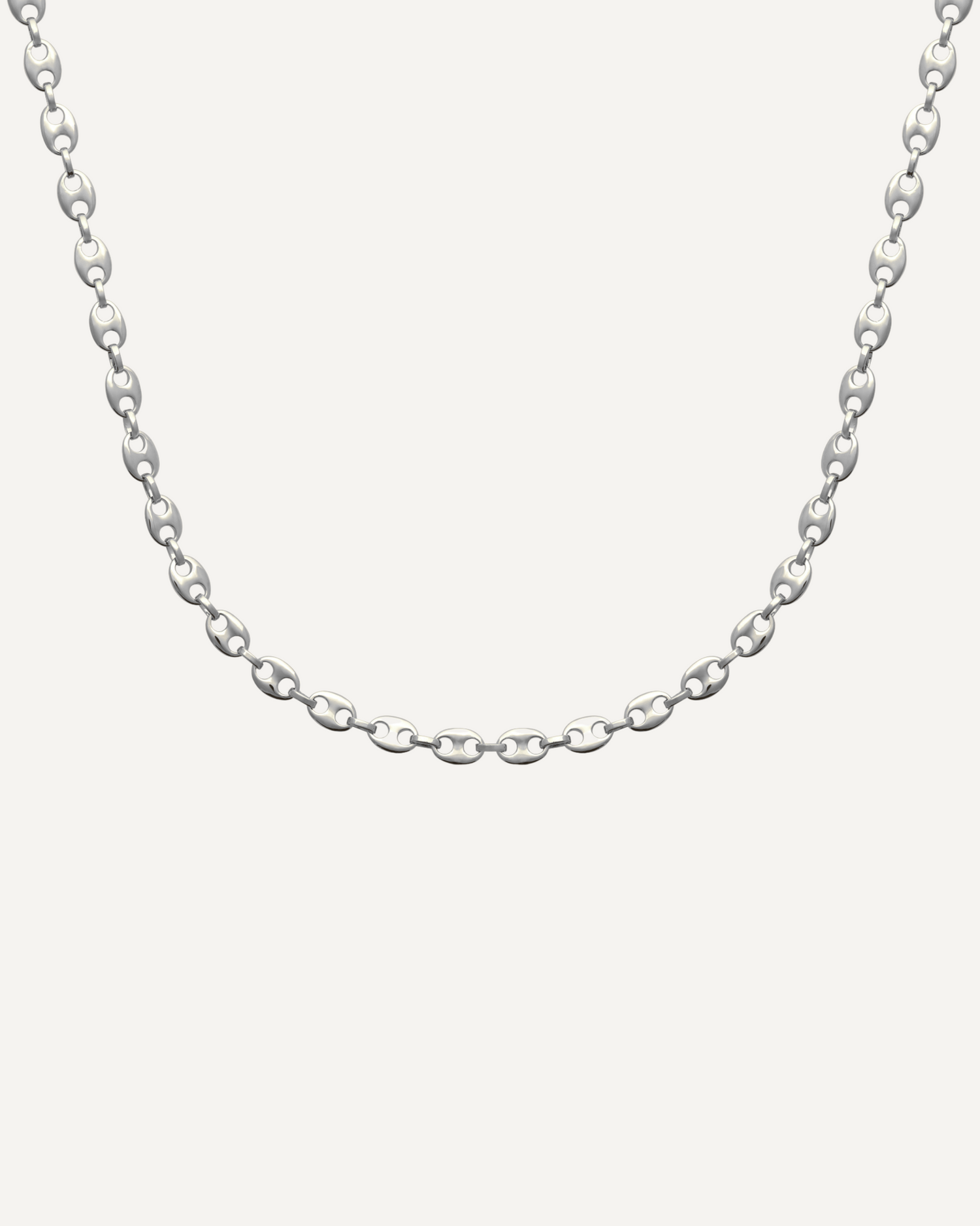 Collier grain de café en argent 925 pour homme