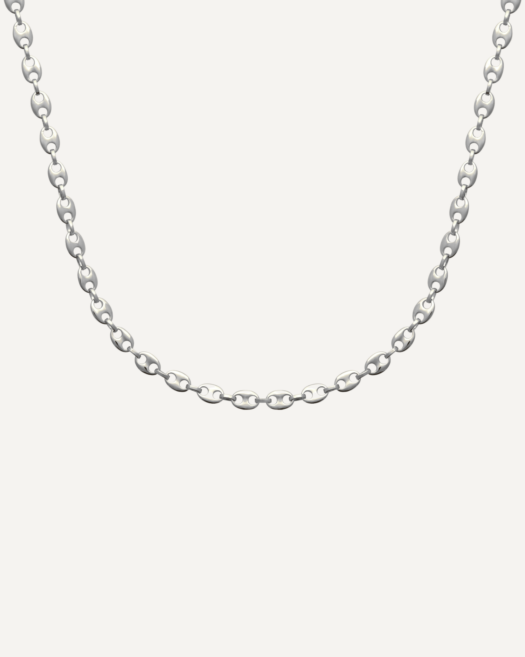 Collier grain de café en argent 925 pour homme