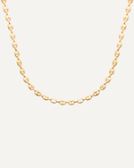 Collier grain de café en plaqué or 18 carats